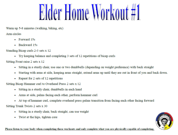 Elder Home Workout 1