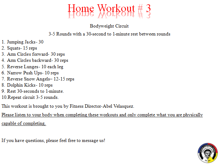 Home workout 3