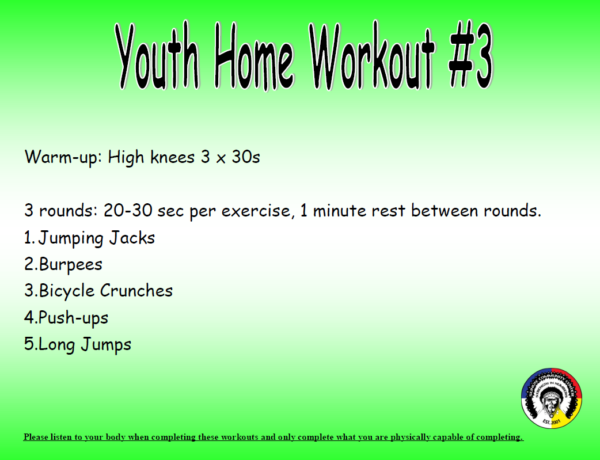 Youth Home Workout 3