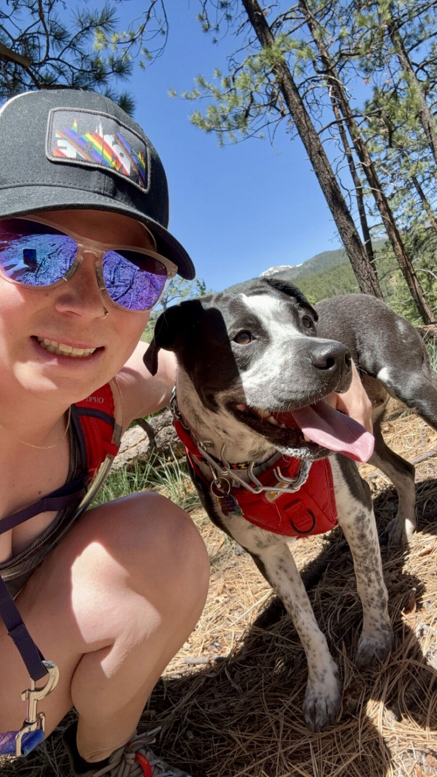 Morgan Hugus profile pic with dog.